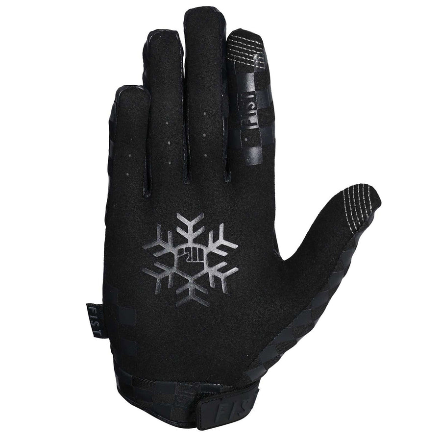 FROSTY FINGERS COLD WEATHER GLOVES - CHEQUER BLACKOUT