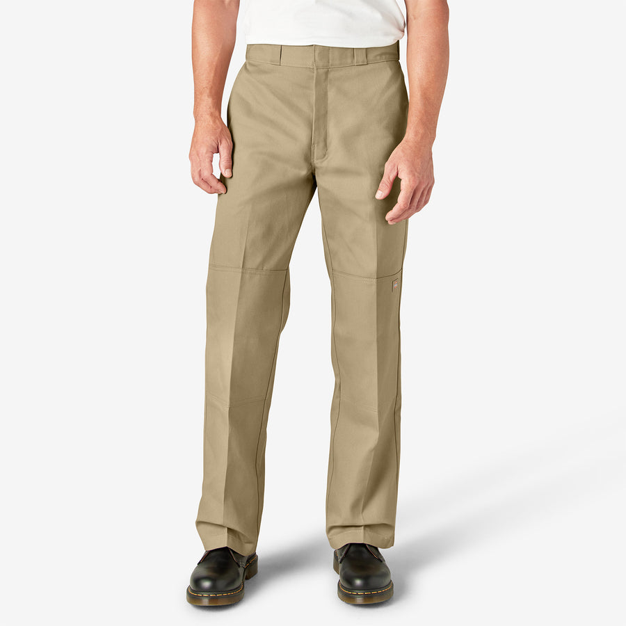 Twill Double Knee Work Pant 32L - Khaki