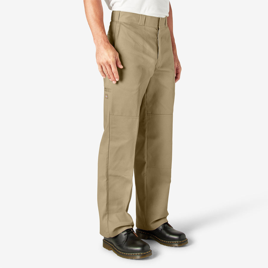 Twill Double Knee Work Pant 32L - Khaki