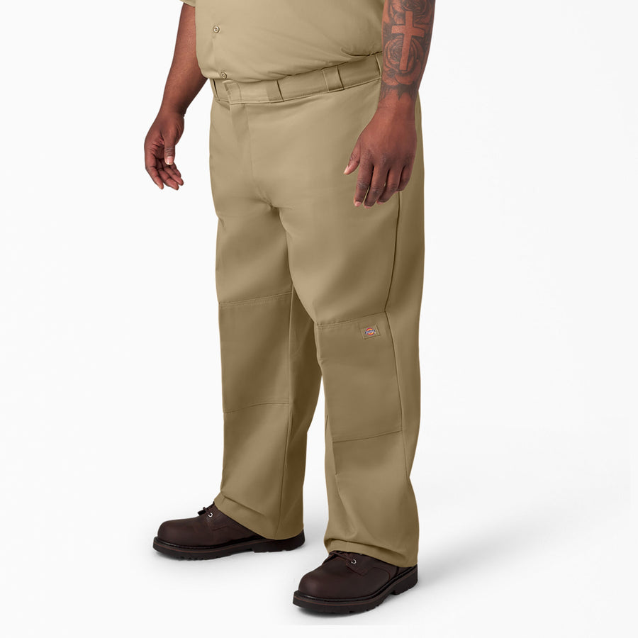 Twill Double Knee Work Pant 32L - Khaki