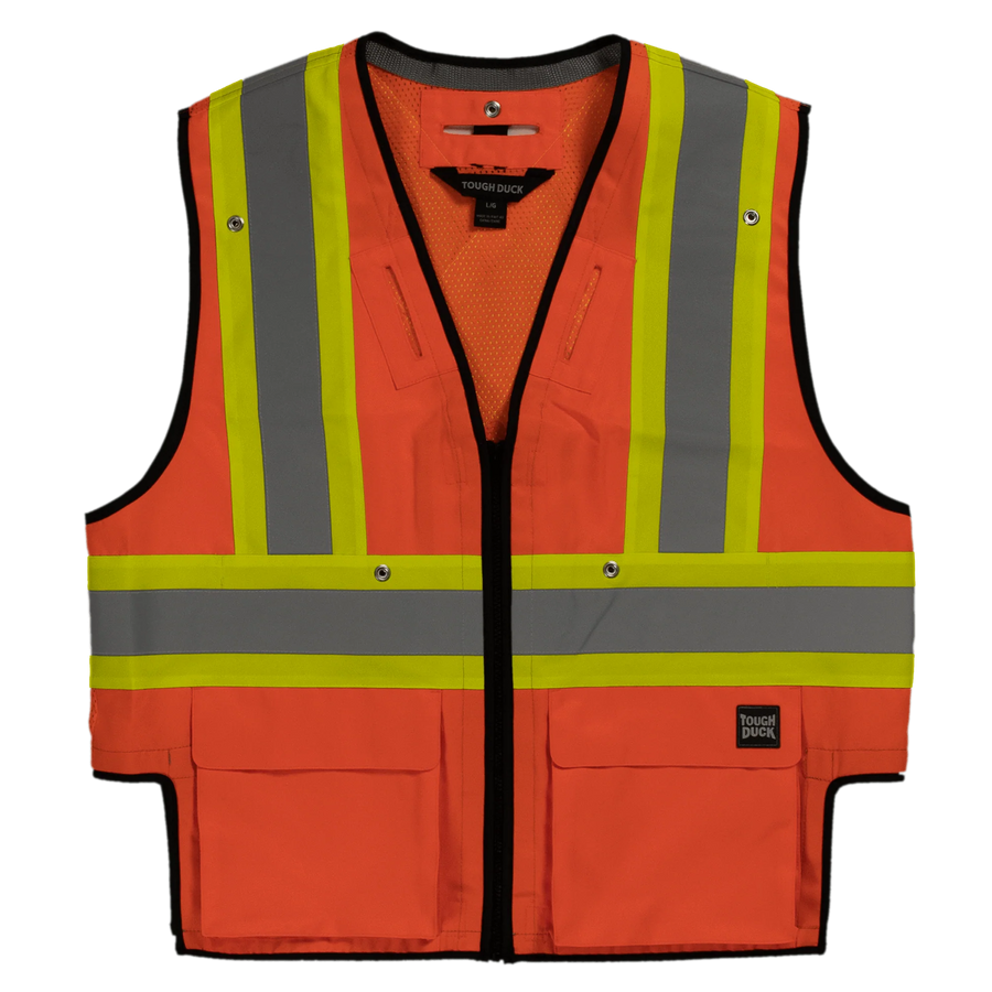 Roadside Reflective Vest - Fluorescent Orange