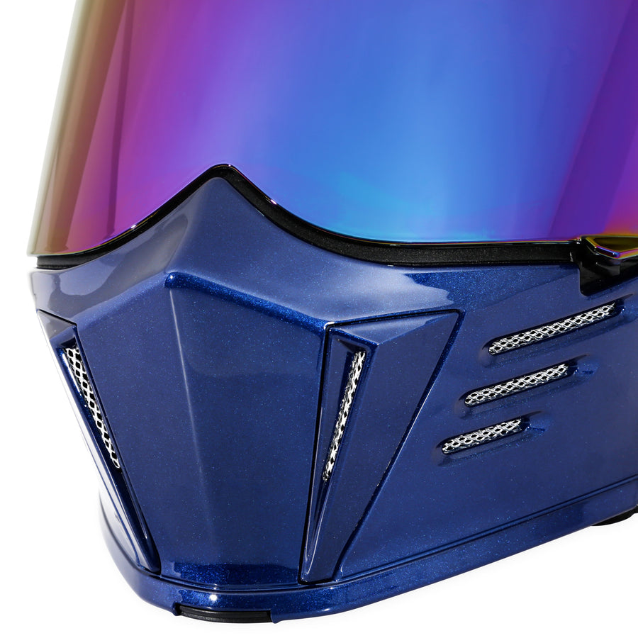 Limited Edition Fly By Metallic Navy Blue Simpson Mod Bandit Helmet