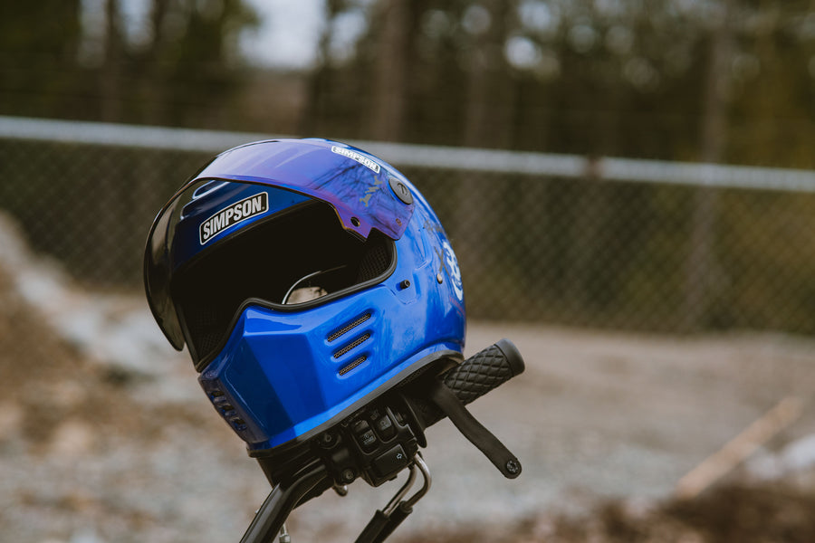 Simpson Outlaw Bandit Helmet Gen 2 - Rayleigh Blue