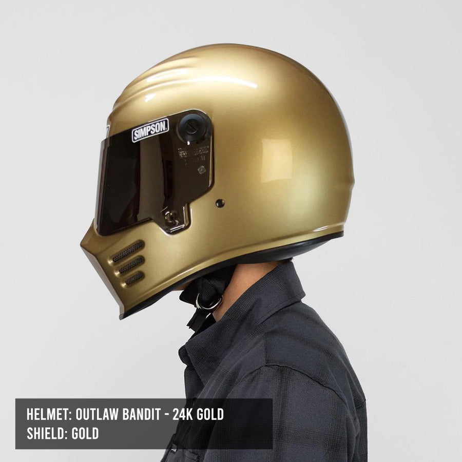 Simpson Outlaw Bandit Helmet Gen 2 - 24K Gold