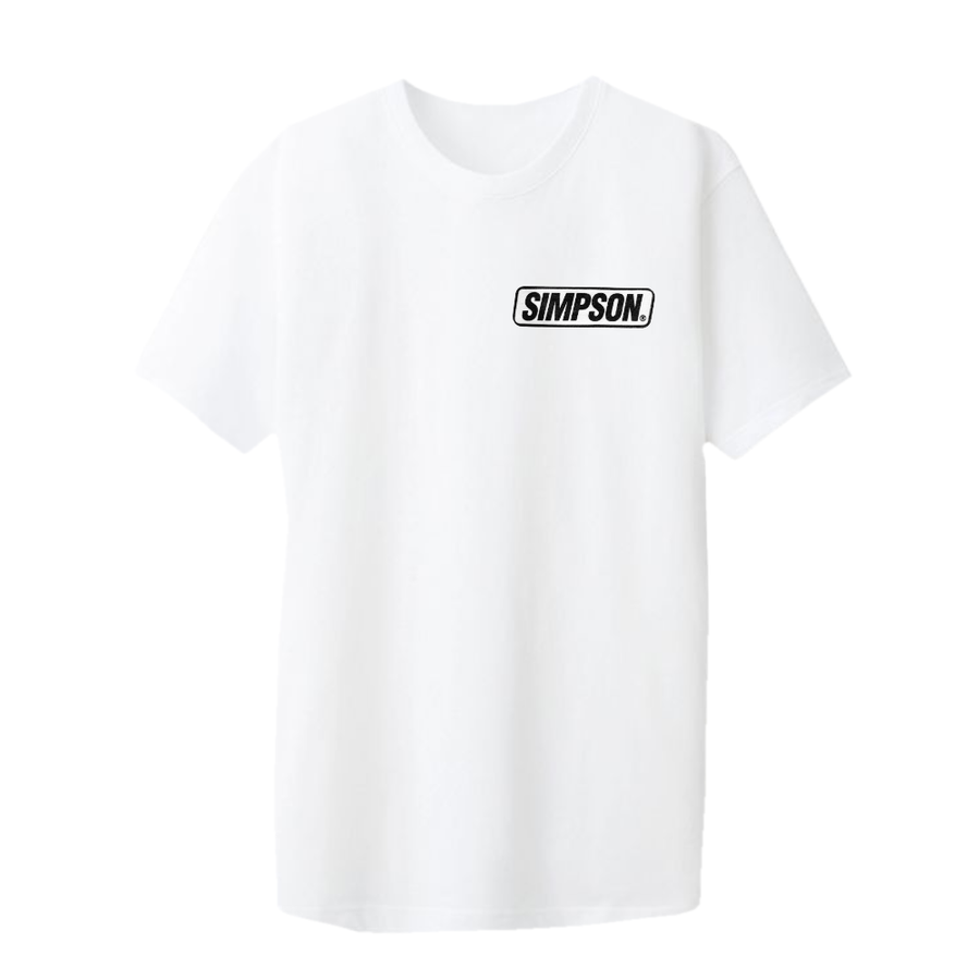 Simpson Logo Tee - White/Black